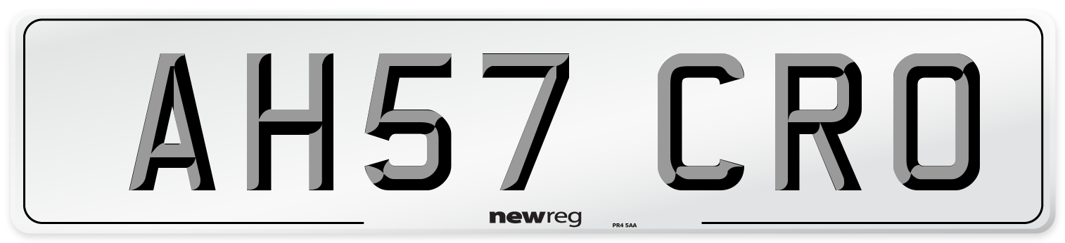 AH57 CRO Number Plate from New Reg
